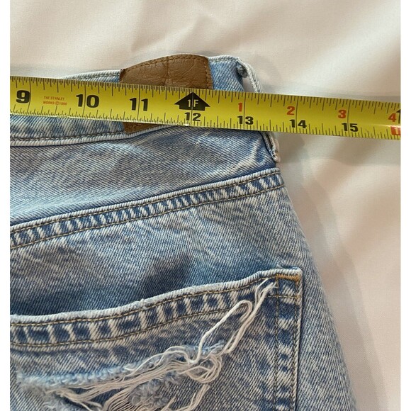 American Eagle Jeans 90s Boyfriend Distressed High Rise Button Fly Size 2 - Picture 4 of 11